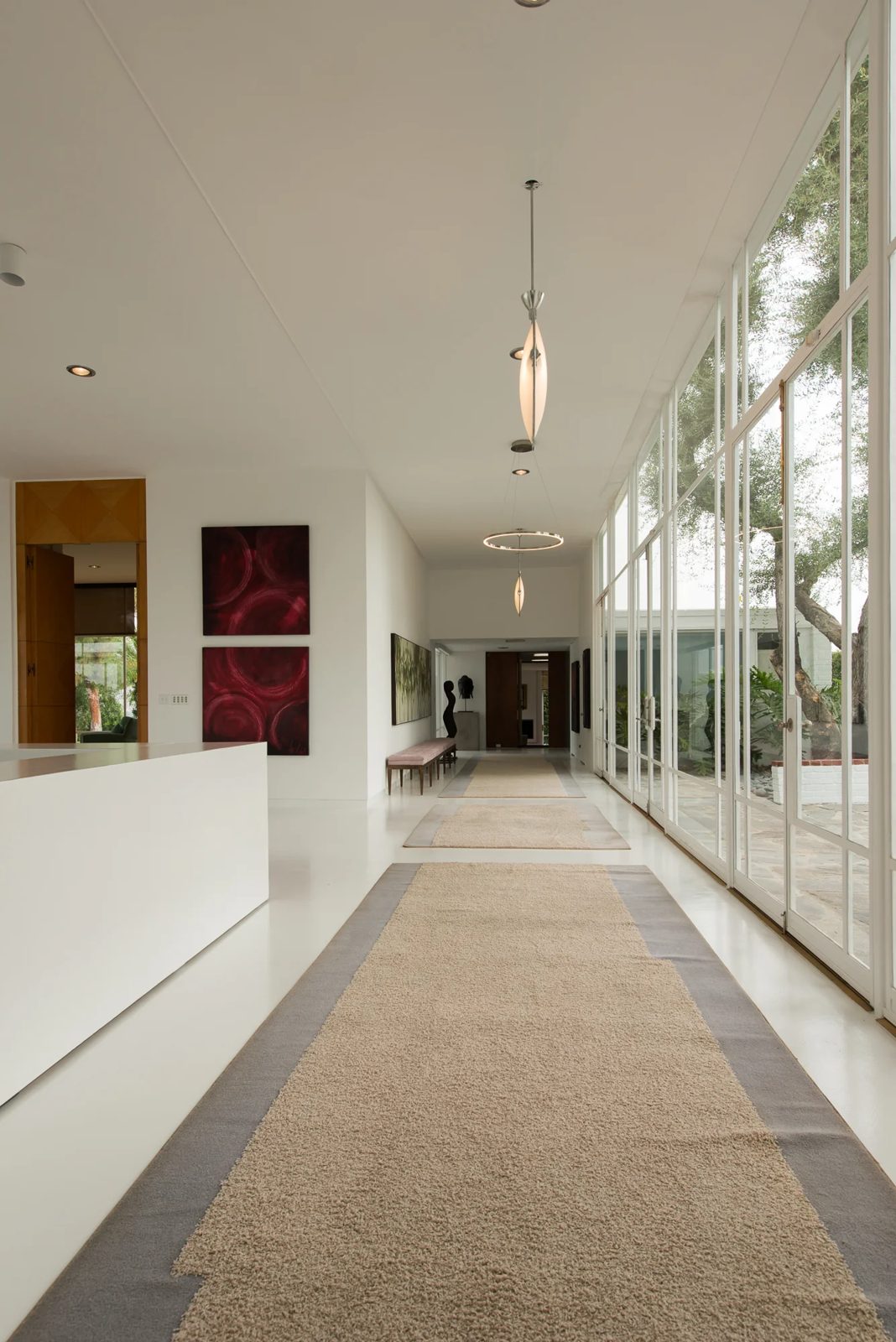 Cleared hallway of a Los Angeles estate home after a full property cleanout